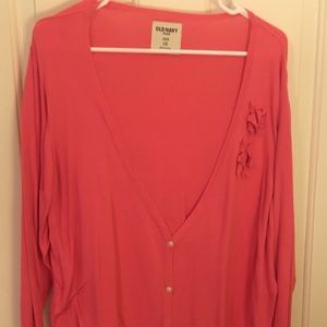 Hot pink light weigh cardigan